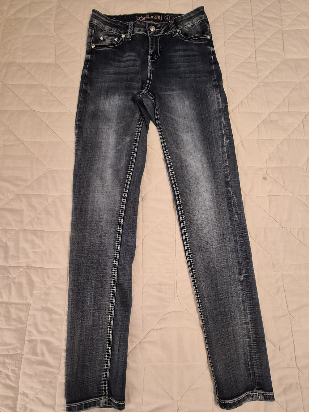 Rebel & Soul Embroidered Jeans - Size 4